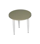 PLAYFORM 05 modulární hravé stoly, výška 520 mm, kovová podnož bílá, deska 25 mm, beton zelinkavý